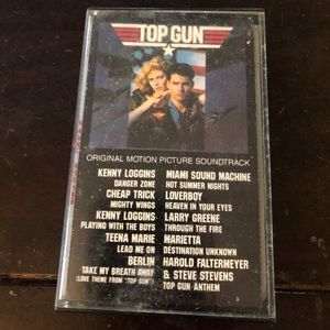 SOLD!!! Top Gun Soundtrack Cassette Tape Vintage
